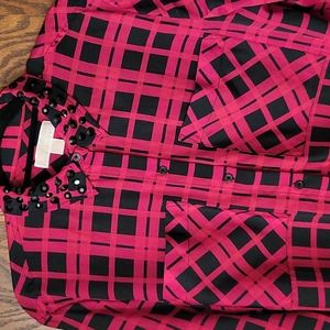 Michael Kors Studded Plaid Shirt